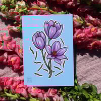 Image 1 of Crocus flower print