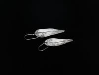 Image 2 of Silver Leaf Earrings 
