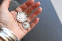 Image 3 of Double Silver Moon Necklace