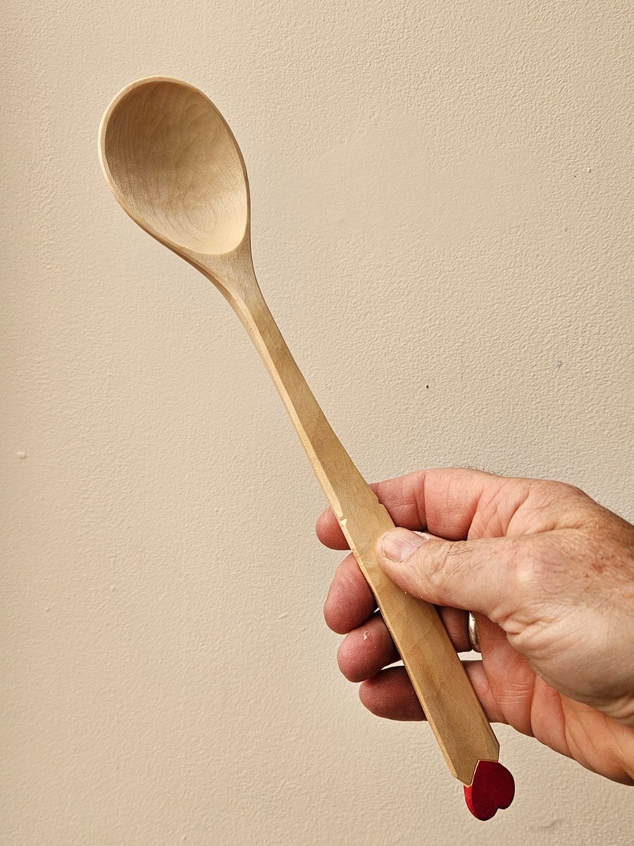 Image of Heart Cooking Soulspoon in Sycamore 