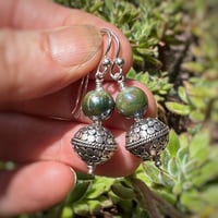 Image 1 of Earrings -  Fancy Silver with Melia 