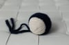 dark blue knit bonnet
