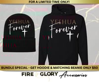 Yeshua Forever - BUNDLE DEAL - Custom Hoodie + Matching Beanie - $50