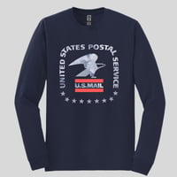 Image 5 of Navy Blue-Gildan Long Sleeve T-Shirt
