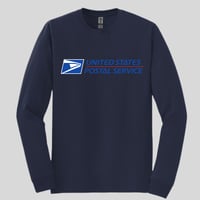 Image 4 of Navy Blue-Gildan Long Sleeve T-Shirt