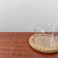 Image 2 of Signe Persson-Melin Boda Nova Glass Tea Cup with Cork Coaster