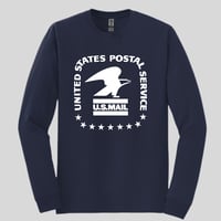 Image 2 of Navy Blue-Gildan Long Sleeve T-Shirt