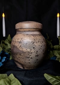 Image 1 of Wild Clay Urn/Jar