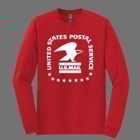 Image 2 of Red-Gildan Long Sleeve T-Shirt