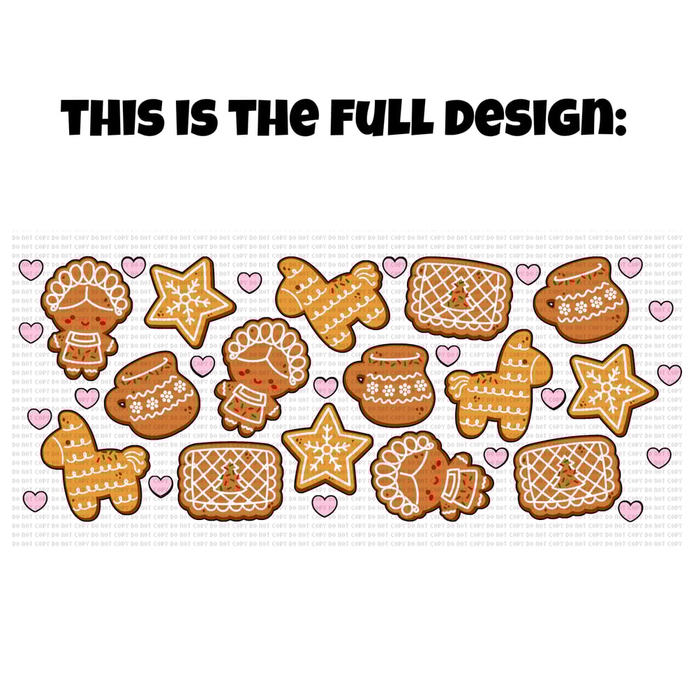 Image of Mexican Christmas Cookies 17oz Frosted Glass Mug🎄💕