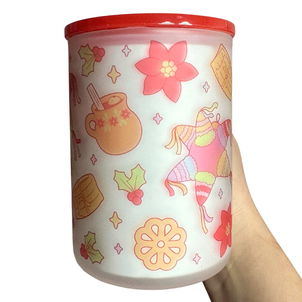 Image of Posada 17oz Frosted Glass Mug🪅❤️