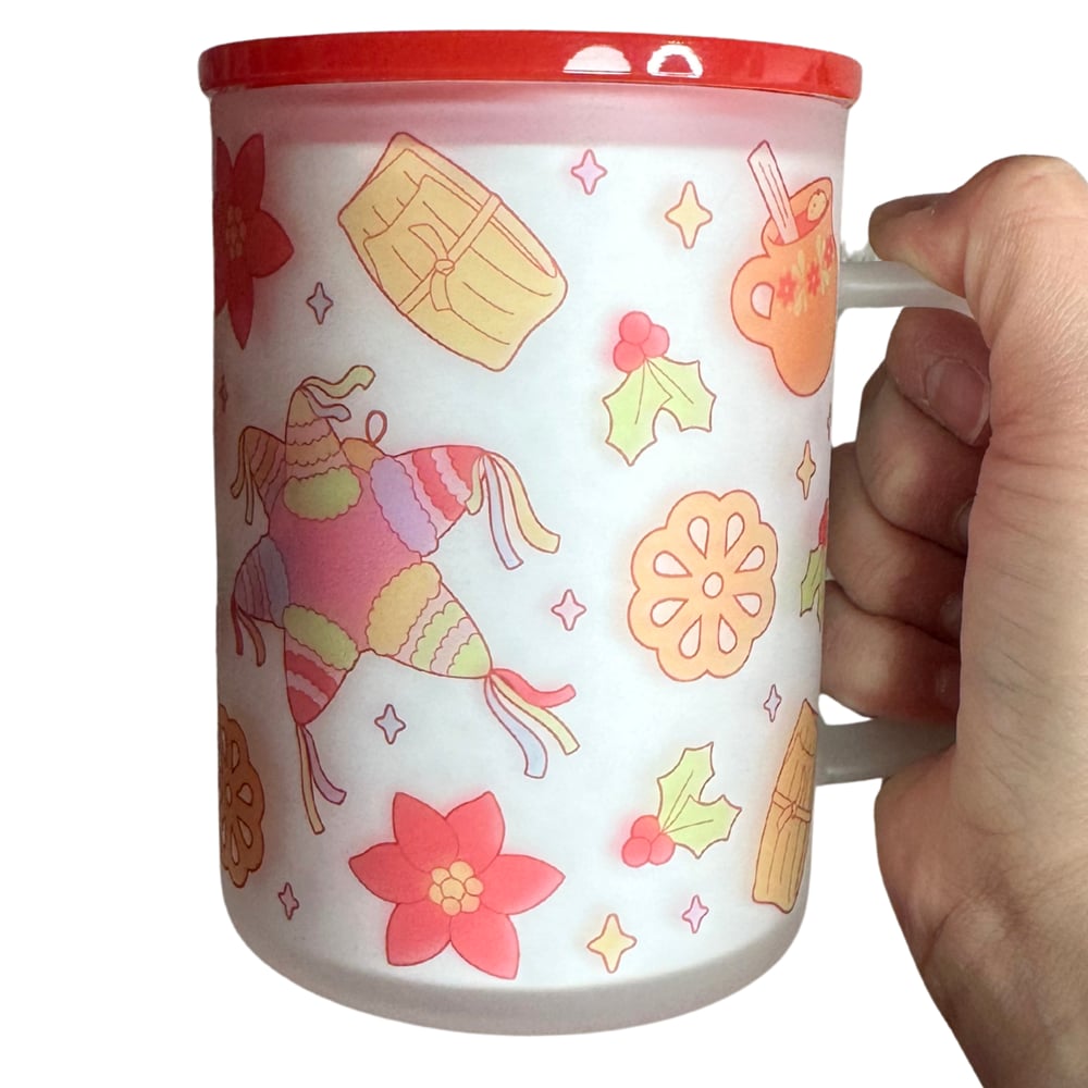 Image of Posada 17oz Frosted Glass Mug🪅❤️