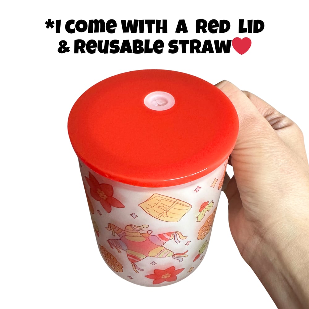 Image of Posada 17oz Frosted Glass Mug🪅❤️