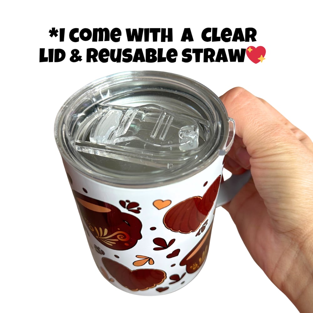 Image of Hot Chocolate Conchas 12oz Stainless Steel Mug🍫🤎