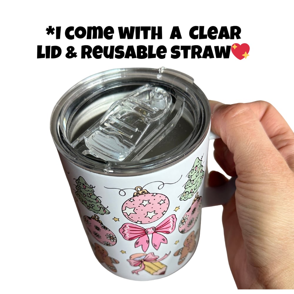 Image of Teacher Christmas 12oz Stainless Steel Mug✏️🎄