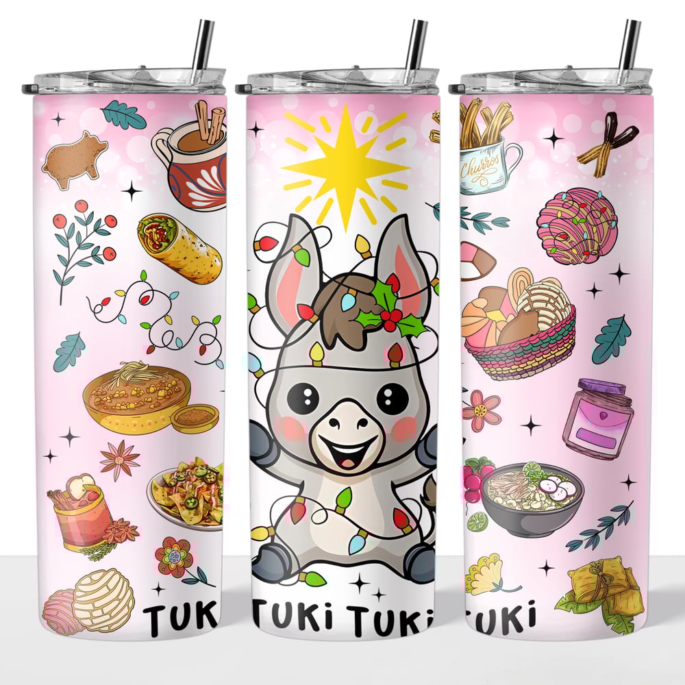 Image of Donkey Christmas 20oz Tumbler🎄💖