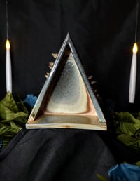 Image 1 of Golden Mushroom Triangle Shelf