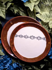 Image 1 of Copper Chain Plate Set of 2