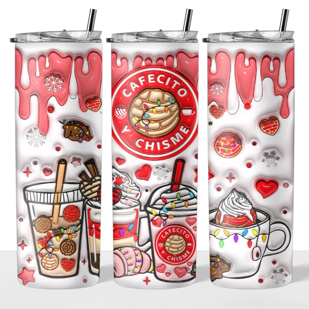 Image of Christmas Cafecito Drinks 20oz Tumbler🎄❤️