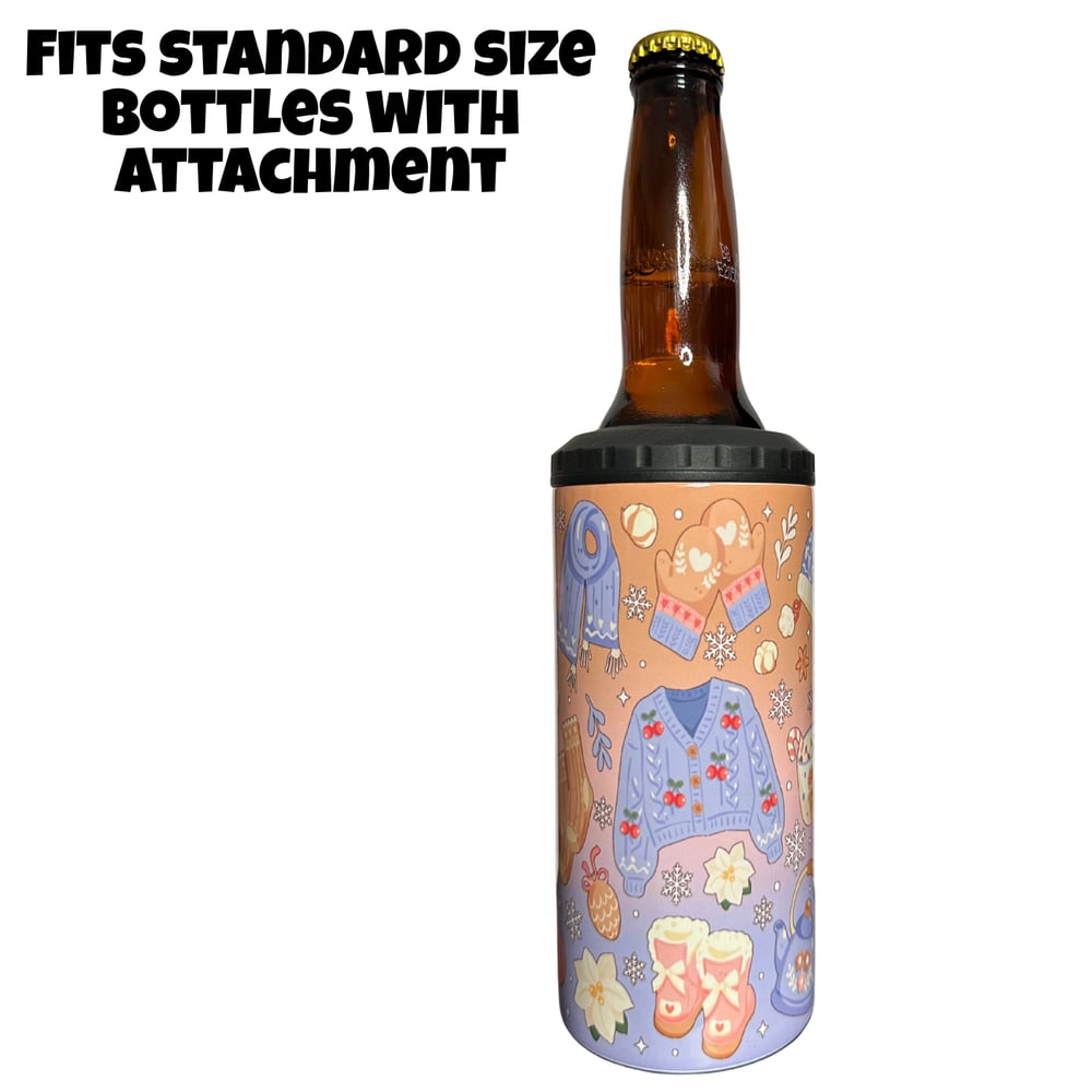 Image of Cozy Winter Vibes 4in1 Can Cooler/Tumbler❄️✨