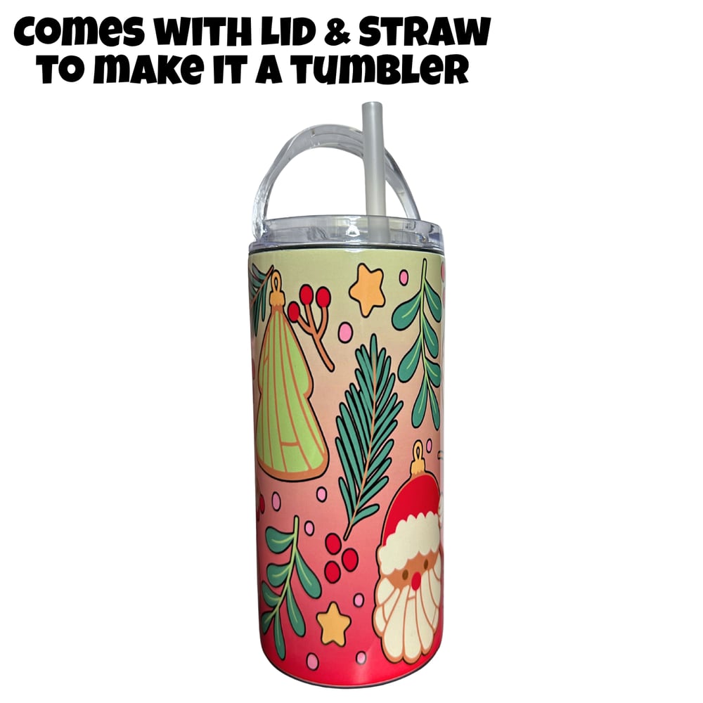Image of Christmas Ornament Conchas 4in1 Can Cooler/Tumbler🎄✨