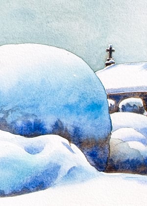 Image of Landscapes  of Provence  - Chapelle neige