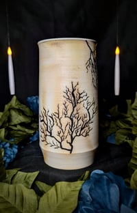 Image 1 of Wood Fired Lightning Vase