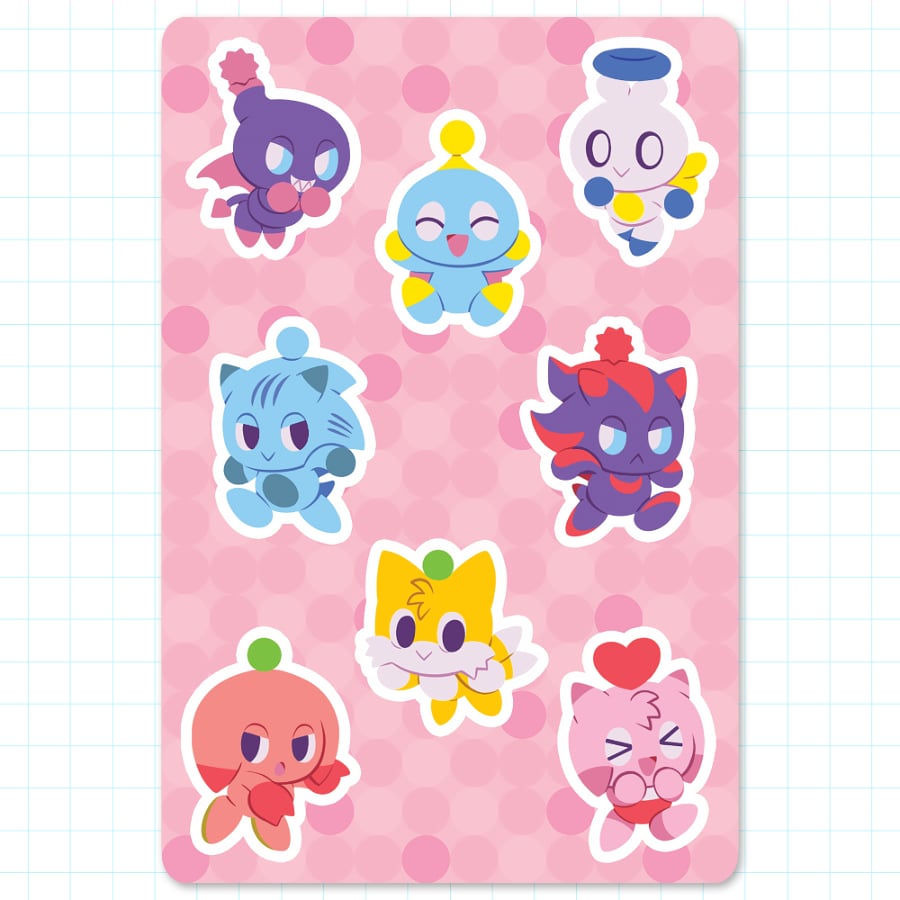 Image of Chao Sticker Sheets
