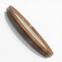 Image 8 of 50 cm - Grand miroir mural rond vintage en Plexiglas  fumé - Années 60-70