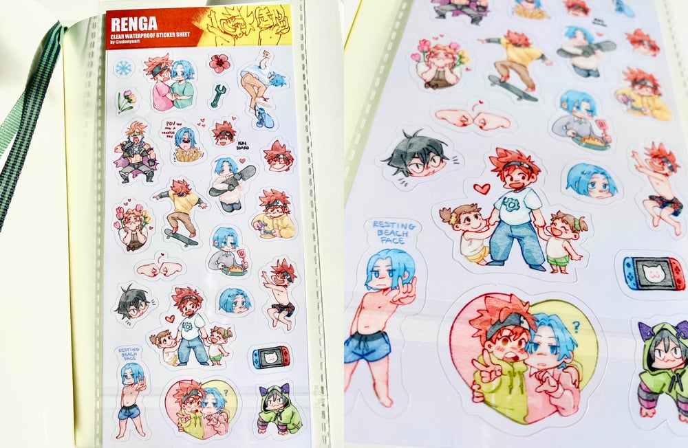 Image of Transparent Sticker Sheets
