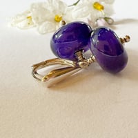 Image 2 of Dark Violet Earrings
