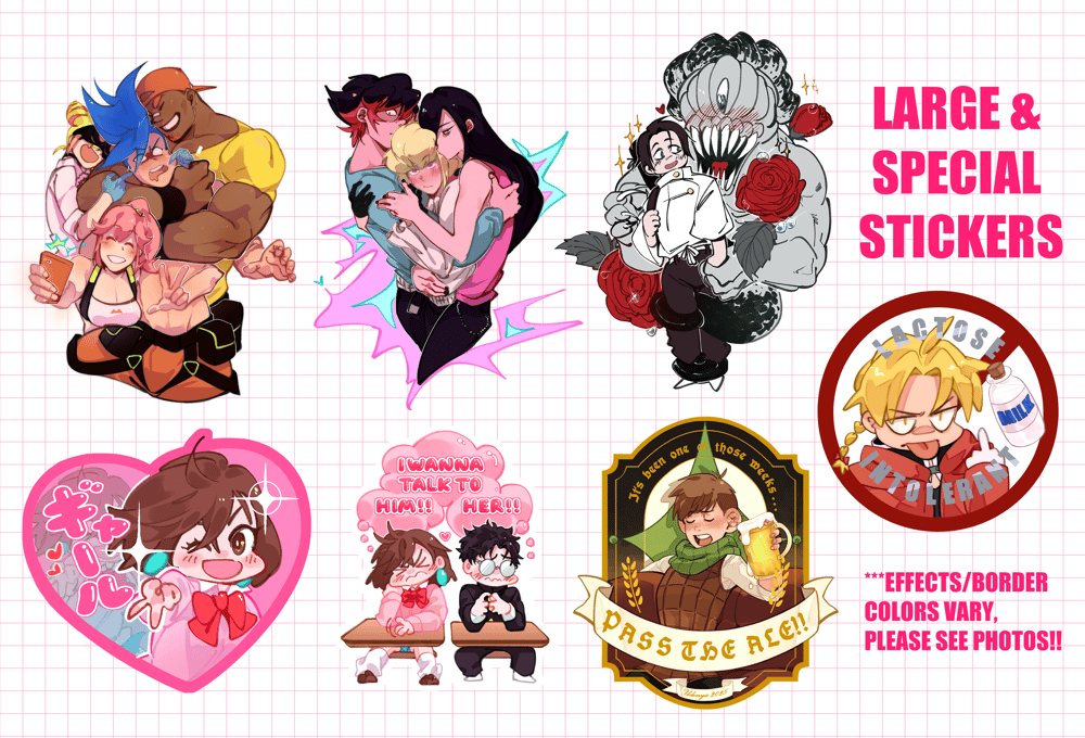 Image of Large & Special Stickers