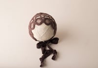 Image 2 of TOLA bonnet in brown