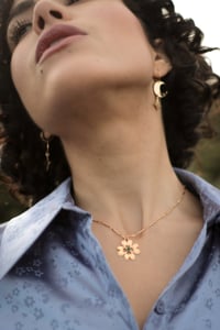 Image 5 of Collier Grigri trèfle | onyx vert