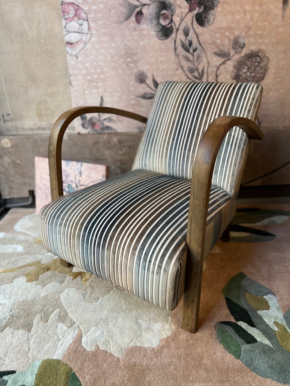 Image of Poltrona Art Deco collezione "Ottavia" mod. Edu 