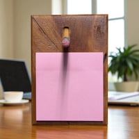 Image 1 of Wooden Sticky Note Holder