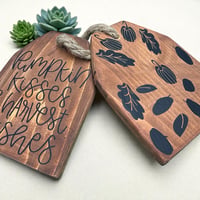 Harvest Wooden Tags
