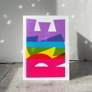 Image of Postcards LOVE, RISE, NICE, GLOW