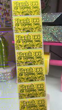 Image 1 of Thank You For Shopping Small Stickers