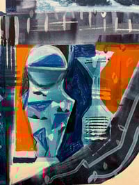 Image 3 of Seagull over Porthmeor Beach St Ives (unframed)