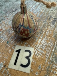 Image 16 of Round wooden hand marbled baubles YOU CHOOSE