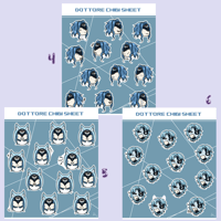 Image 3 of Dottore chibi sticker sheet 