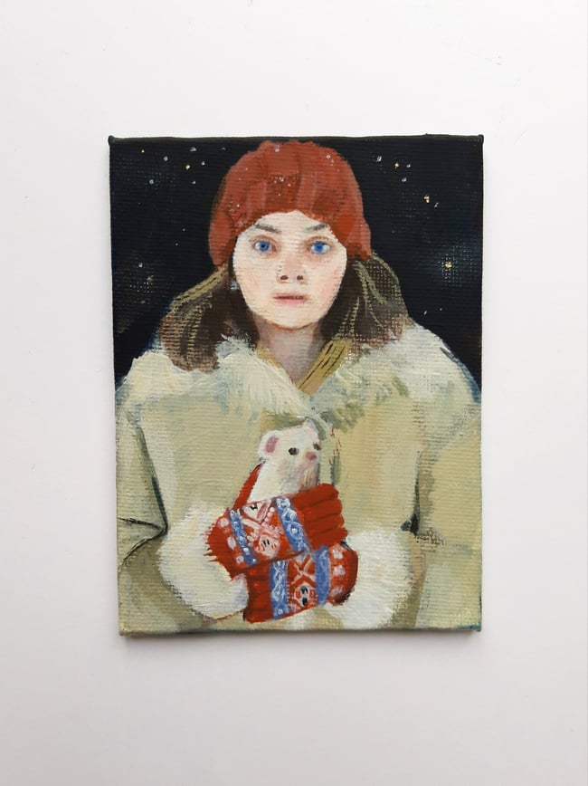 Lyra and Pan ~ Original painting