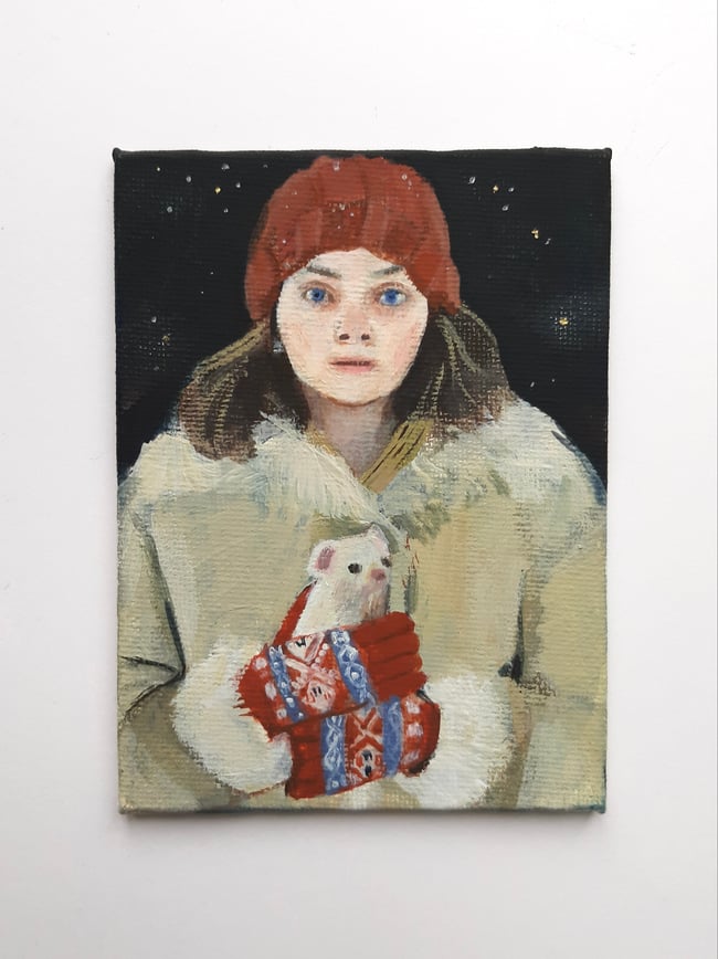 Lyra and Pan ~ Original painting