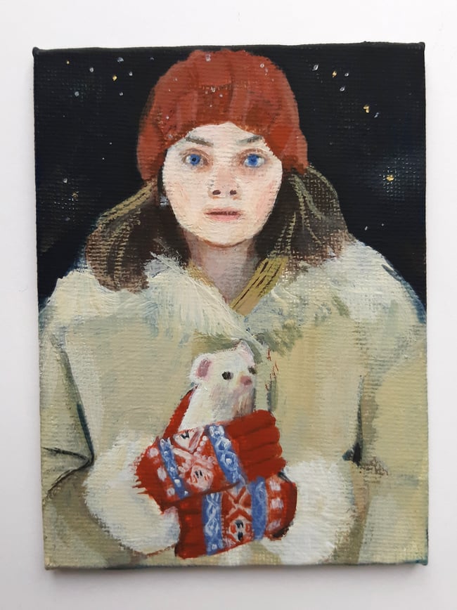 Lyra and Pan ~ Original painting