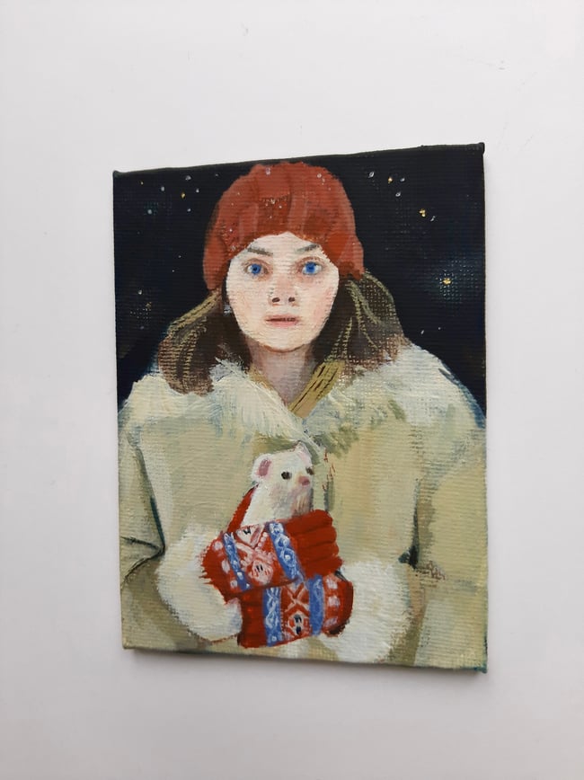 Lyra and Pan ~ Original painting