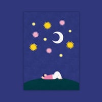 Image 2 of Illustration limitée A4 et A6 - Regarder les étoiles