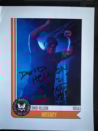 Image 1 of OFFICIAL HARDCORE LEGENDS DWID HELLION TRADING CARD SIGNED 