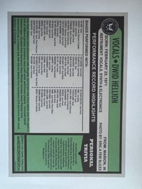 Image 2 of OFFICIAL HARDCORE LEGENDS DWID HELLION TRADING CARD SIGNED 