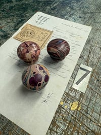 Image 8 of SETS of Hand Marbled wooden knobs